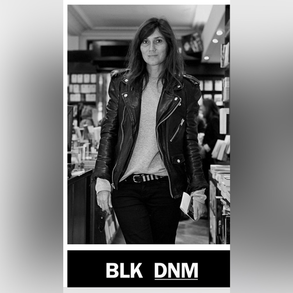 NWT BLK DNM Motorcycle Jacket. Black. Size Large.